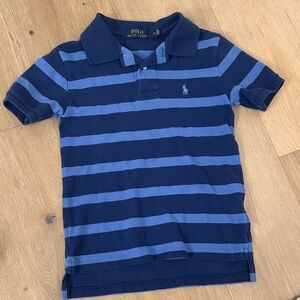 Polo by Ralph Lauren Kids Navy and Blue Striped Polo
